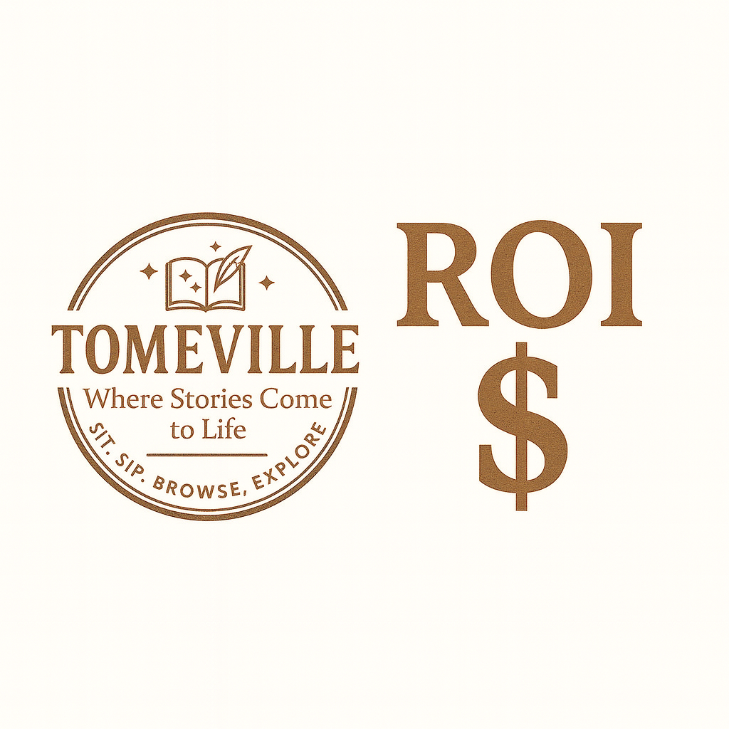 Tomeville logo and ROI